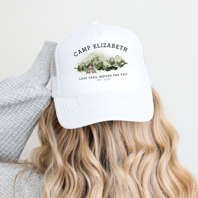 Last Trail Before The Veil Bachelorette Weekend Trucker Hat (Creator Uploaded)