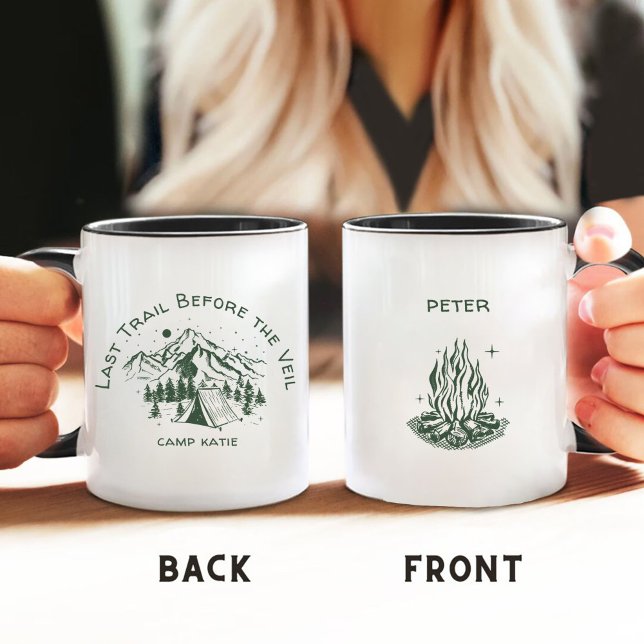 Last Trail Before the Veil Camp Bachelorette Coffee Mug (Creator Uploaded)