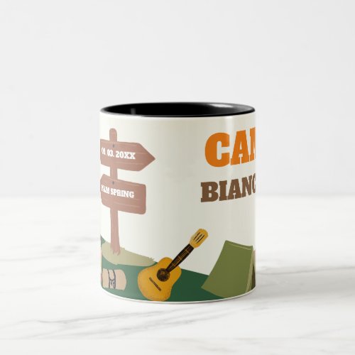 Last Trail Before The Veil Camp Bachelorette Two_Tone Coffee Mug