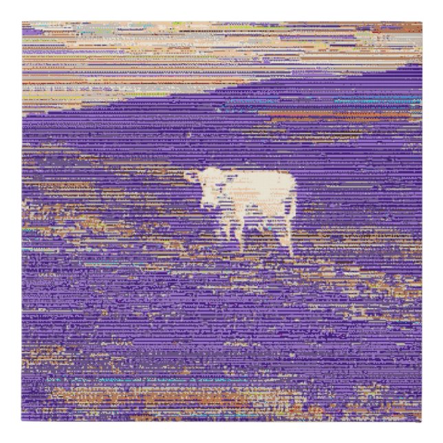 Last Transmission or Cow in a Field Faux Canvas Print (Front)