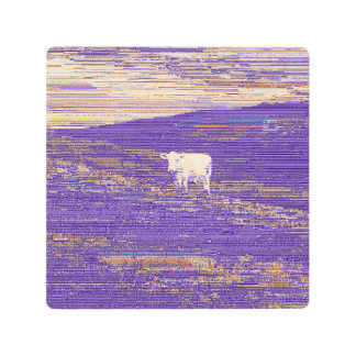 Last Transmission or Cow in a Field Metal Print