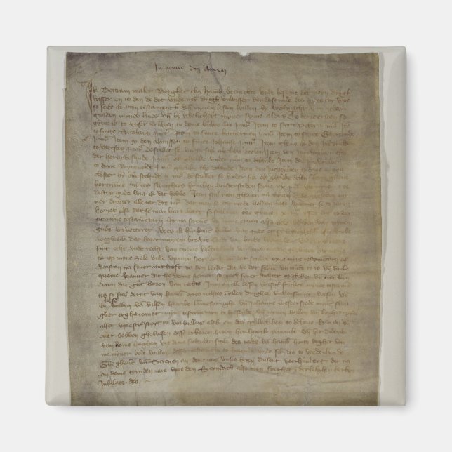 Last will and testament of the artist magnet (Front)