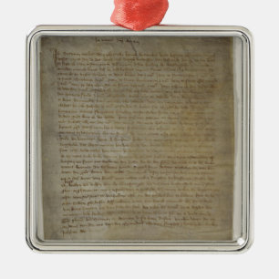 Last will and testament of the artist metal ornament