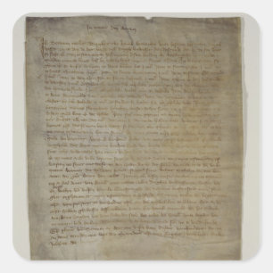 Last will and testament of the artist square sticker