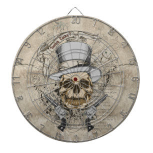 Last Word Skull & Guns Dartboard