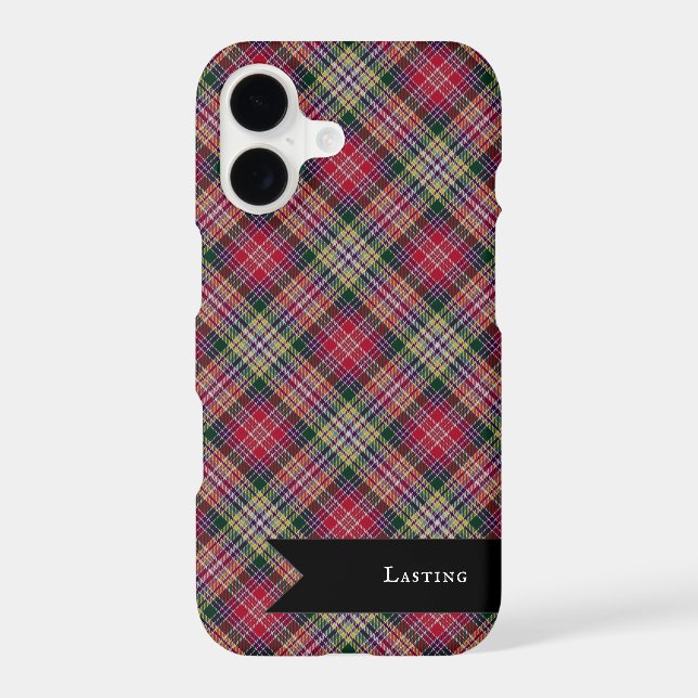 Lasting Tartan Plaid Scottish Pattern iPhone Case (Back)