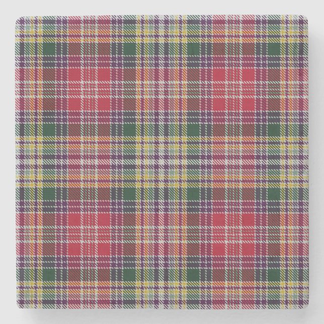 Lasting Tartan Stone Coaster (Front)