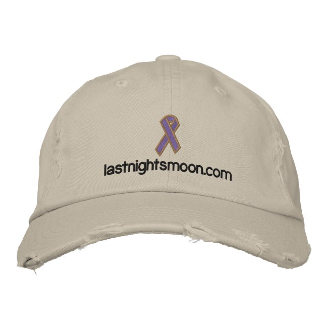 lastnightsmoon.com embroidered baseball hat (Front)