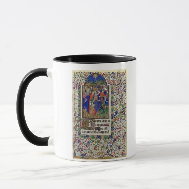 Lat 1156 f.133 The Kiss of Judas, from the Hours o Mug (Left)