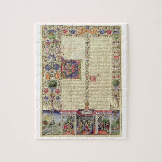 Lat 422 VolI fol.280v The Beginning of the Book of Jigsaw Puzzle (Vertical)