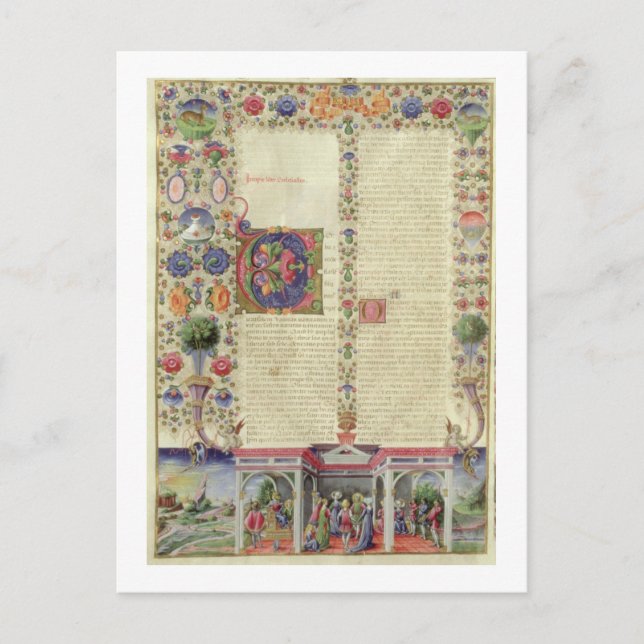 Lat 422 VolI fol.280v The Beginning of the Book of Postcard (Front)