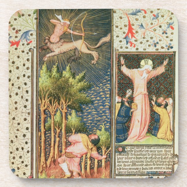Lat 9471 f.16r November, from the Grandes Heures d Drink Coaster (Front)