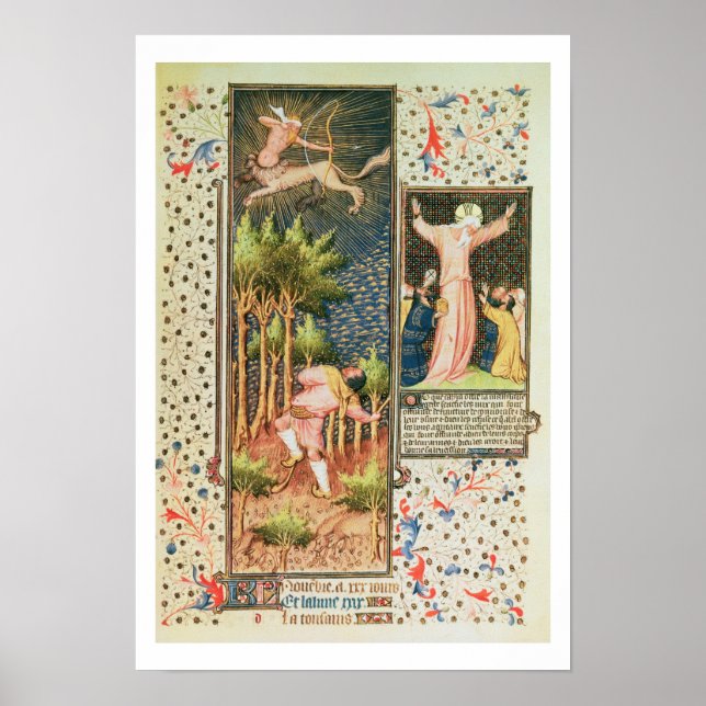 Lat 9471 f.16r November, from the Grandes Heures d Poster (Front)