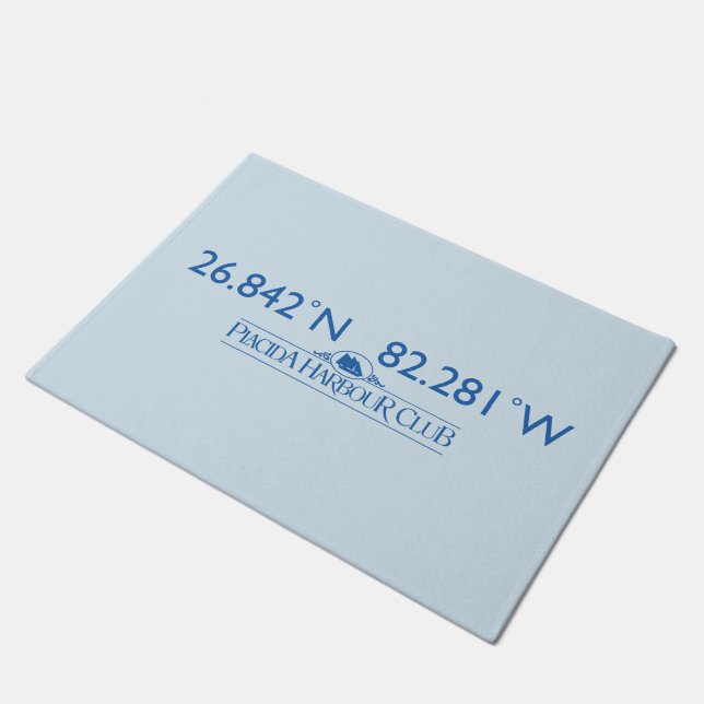 Lat/Lon Door Mat (Angled)