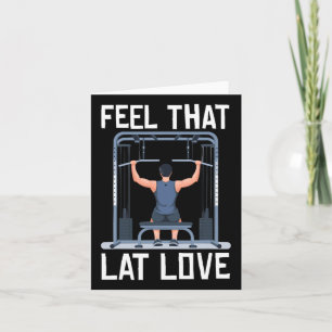 Lat Pulldown Exercise Bodybuilding Fitness Workout Card