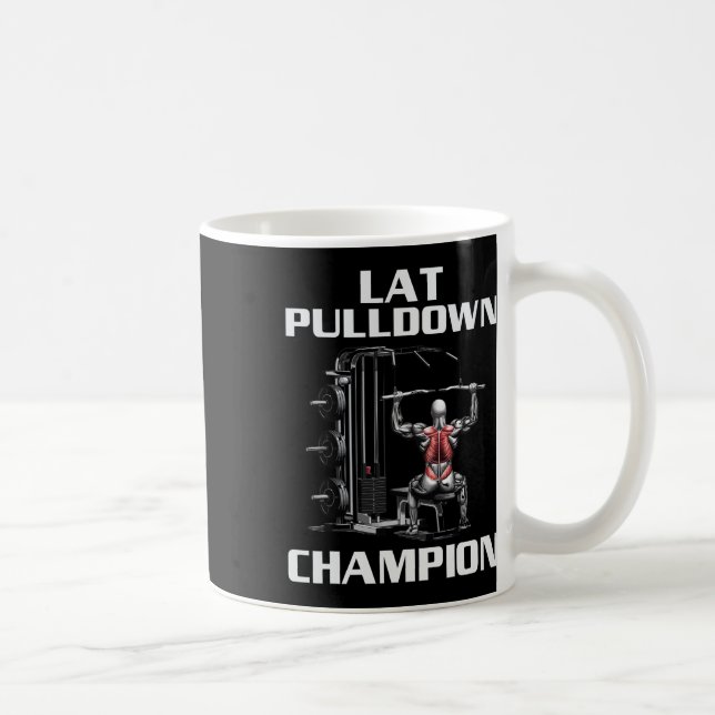 Lat Pulldown Exercise Bodybuilding Fitness Workout Coffee Mug (Right)