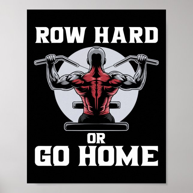 Lat Pulldown Exercise Bodybuilding Fitness Workout Poster (Front)