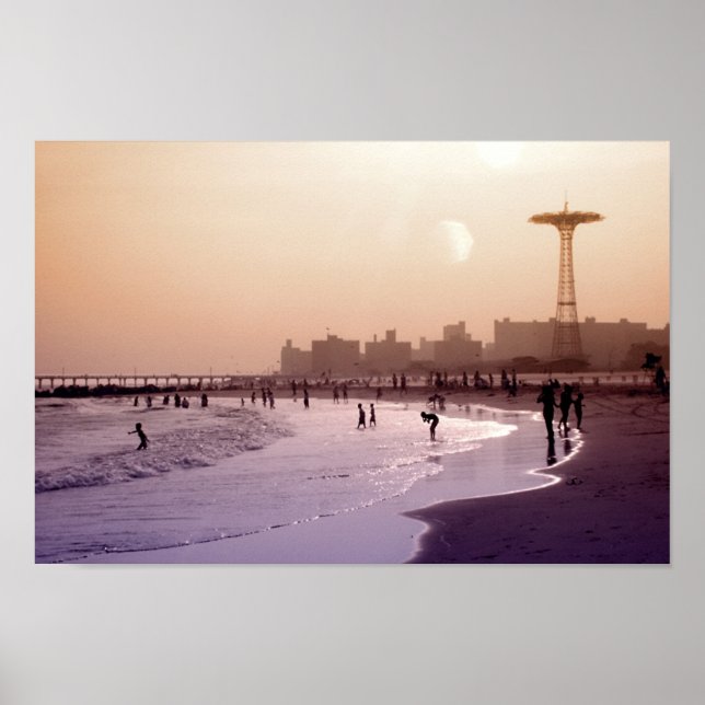 Late Afternoon Coney Island Poster (Front)