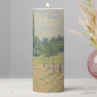 "Late Afternoon in our Meadow" - Camille Pissarro Pillar Candle