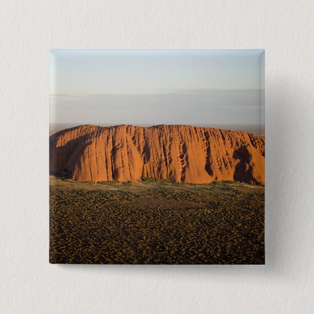 Late Afternoon Light on Uluru / Ayers Rock, Pinback Button (Front)