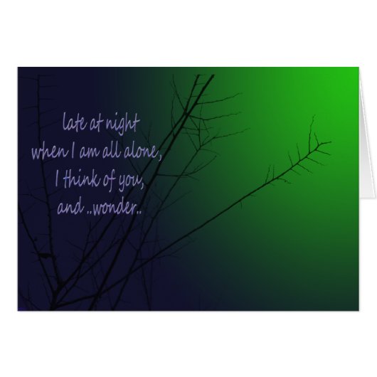 Late at night cards (Front Horizontal)