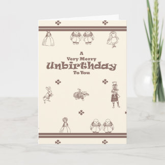 Late Birthday Card: A Merry Unbirthday Holiday Card