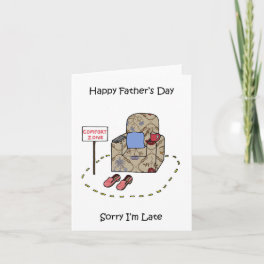 Late Happy Father's Day Card