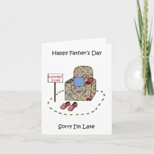 Late Happy Father's Day Card