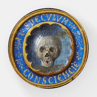 Late Medieval Manuscript Skull  Paperweight