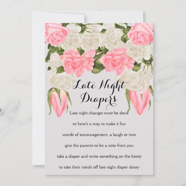 Late Night Diaper Game Cards (Front)