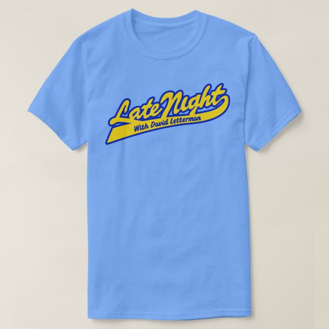 Late Night With David Letterman T-Shirt (Design Front)