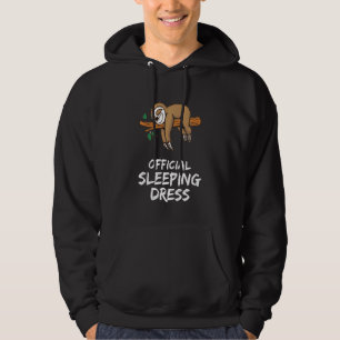 Late Riser Morning Grumpy Night Owl Sloth Idea Hoodie