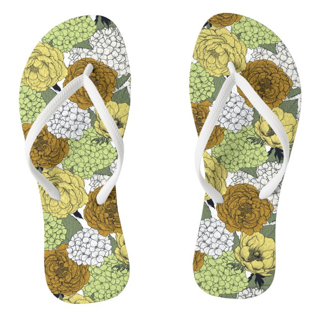 Late spring garden 2 flip flops (Footbed)