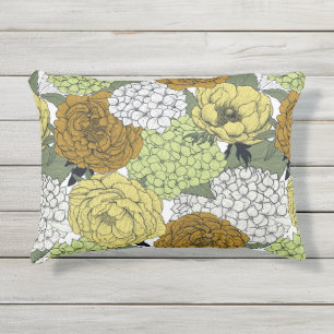 Late spring garden 2 outdoor pillow