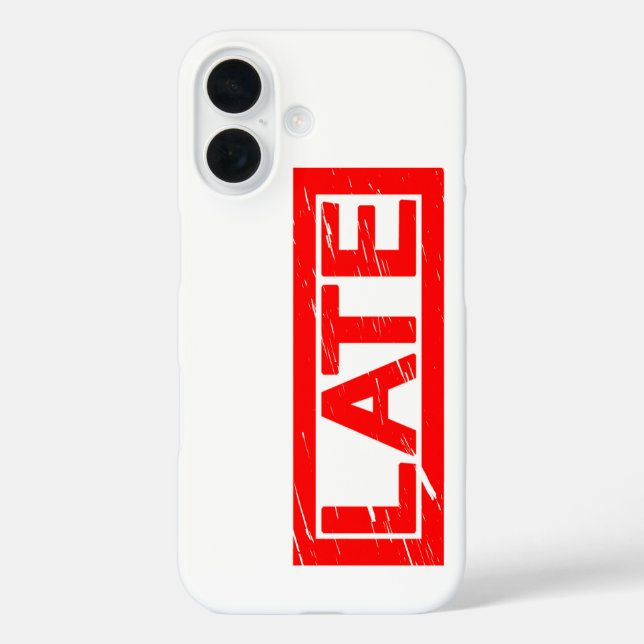 Late Stamp Case-Mate iPhone Case (Back)