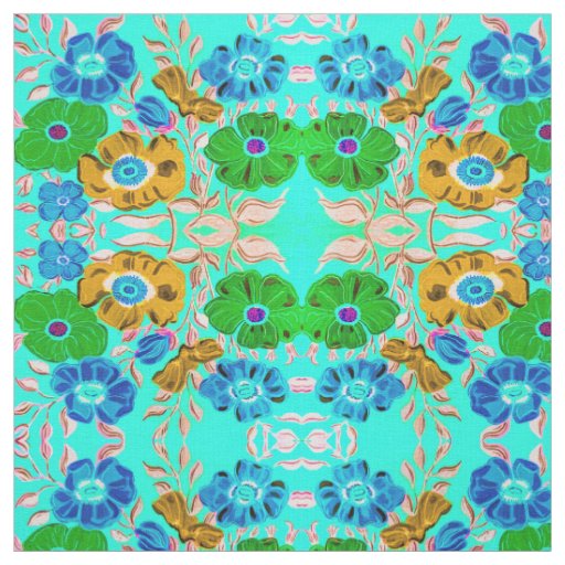 Late Summer Blues Fabric