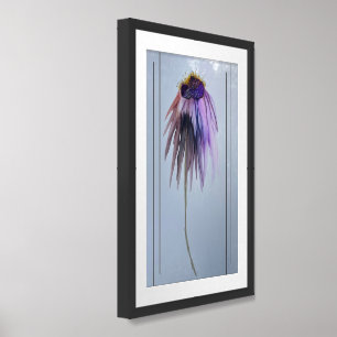 “Late Summer Cone Flower” 16 x24” Matted & Framed Art