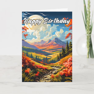 Late Summer Day In The Valley Card