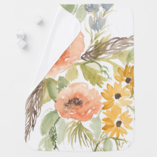 Late Summer Flowers I Baby Blanket