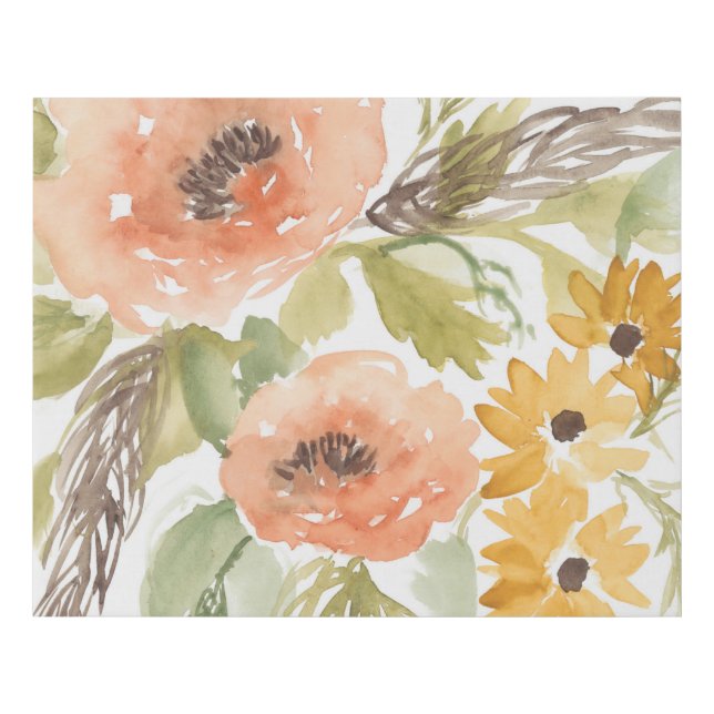 Late Summer Flowers I Faux Canvas Print (Front)