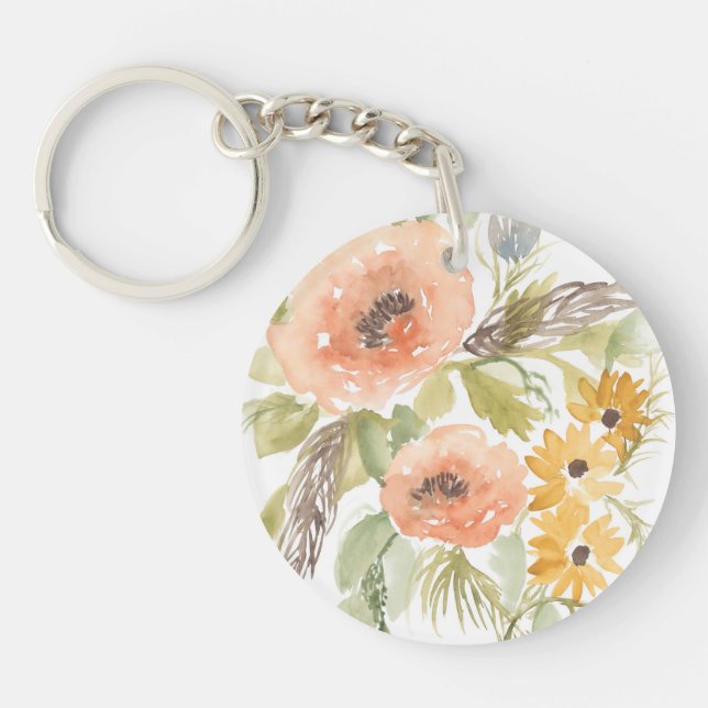 Late Summer Flowers I Keychain (Front)