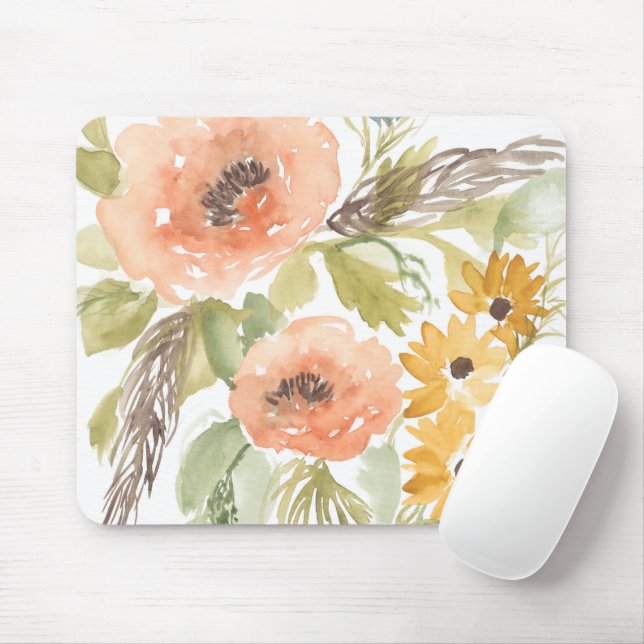 Late Summer Flowers I Mouse Pad (With Mouse)