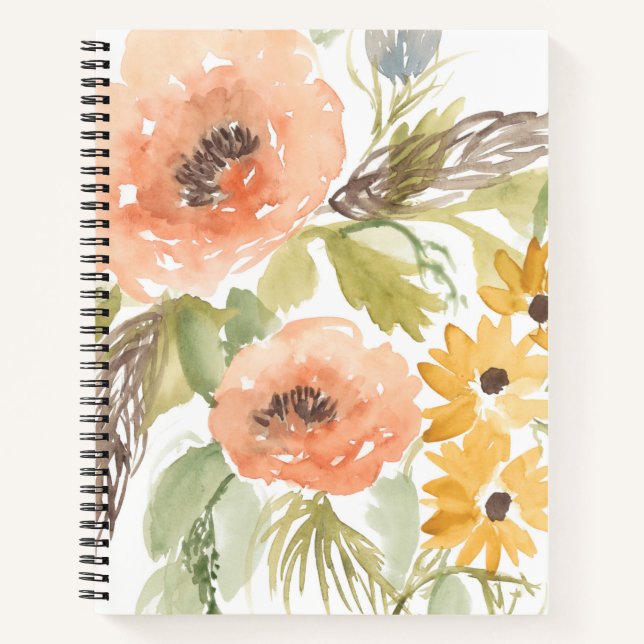 Late Summer Flowers I Notebook (Front)