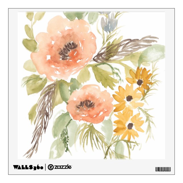 Late Summer Flowers I Wall Decal (Front)