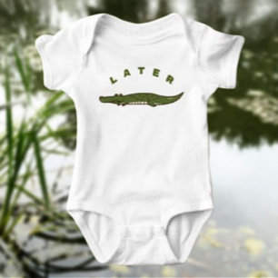 Later Alligator Baby Bodysuit – Fun & Cute