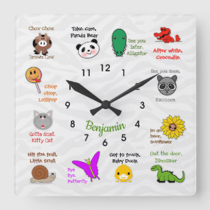Later, Alligator Rhyme Wall Clock