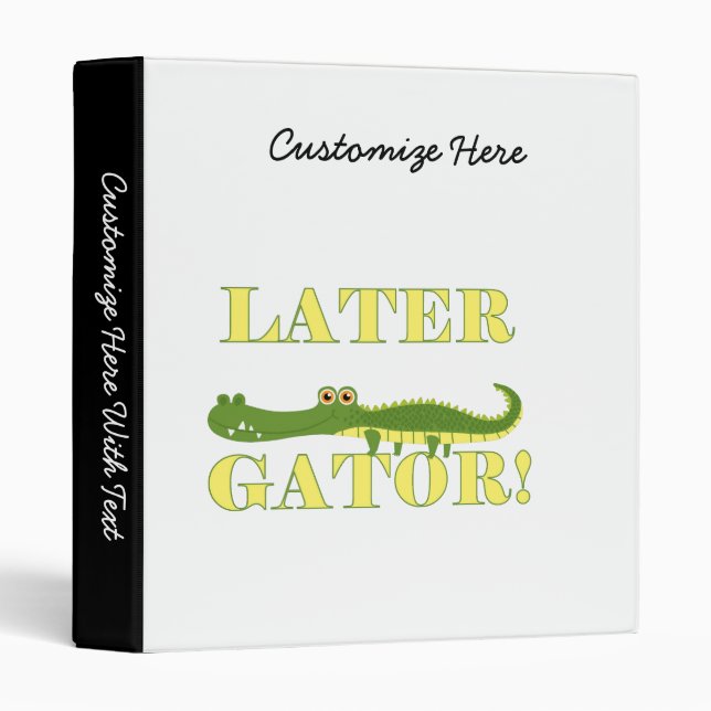 Later Gator 3 Ring Binder (Front/Spine)