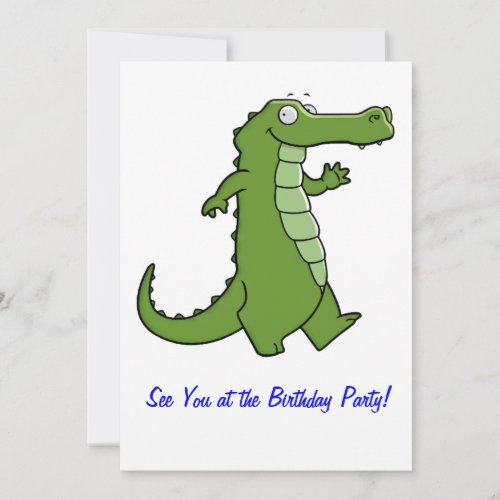 Later Gator Birthday Party Invitation