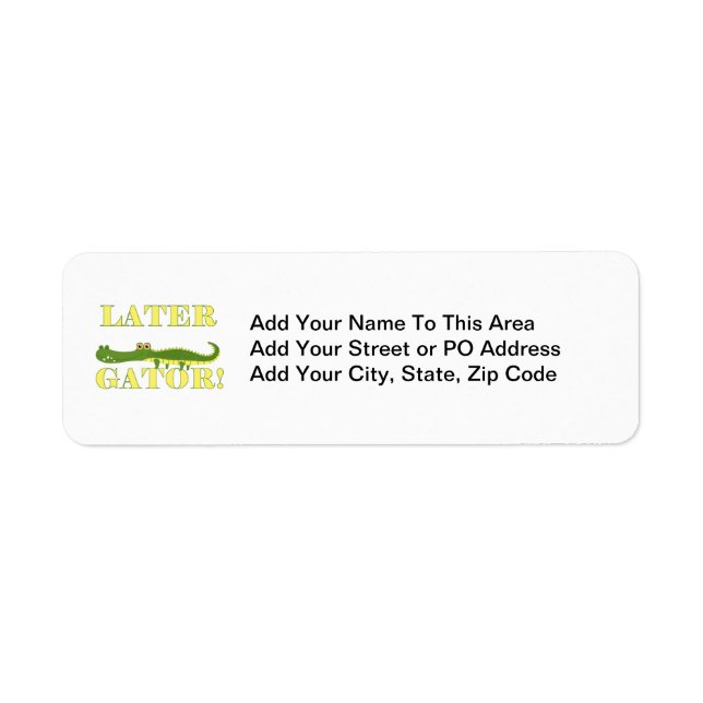 Later Gator Label (Front)