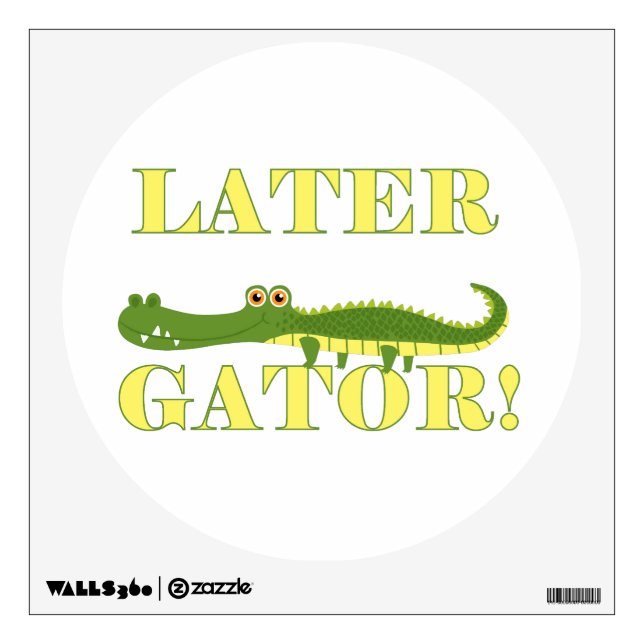Later Gator Wall Sticker (Front)